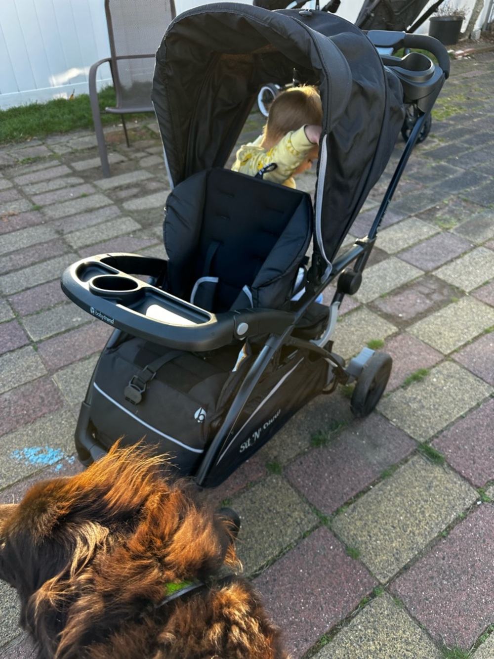 Babytrend Sit N Stand Double Stroller - Black sit n shop easy fold!